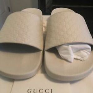 Brand New Gucci slides...Size 9...Ivory color